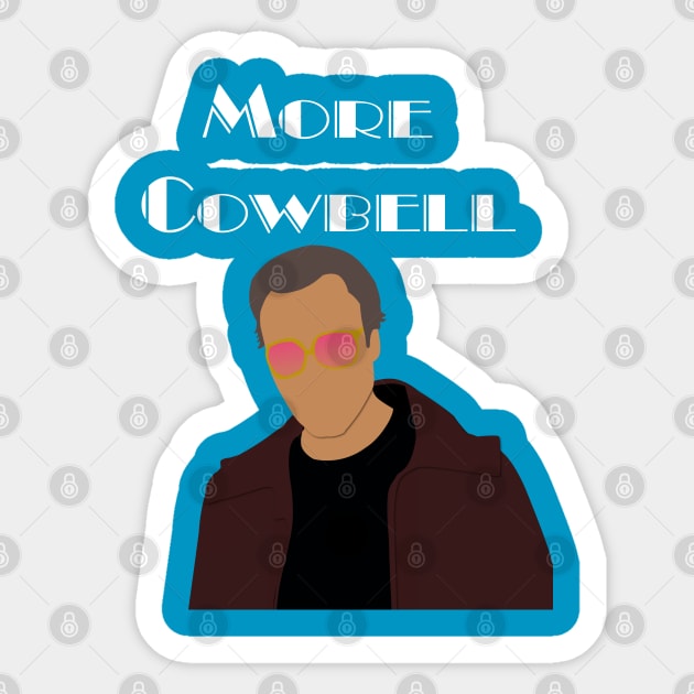 More Cowbell Sticker by OutlineArt